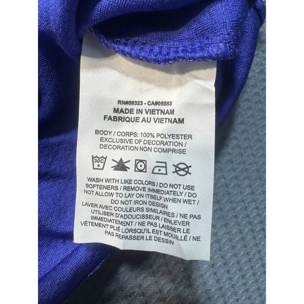 Nike‎ Swoosh Collared Tee Women Sz M Blue Brand New